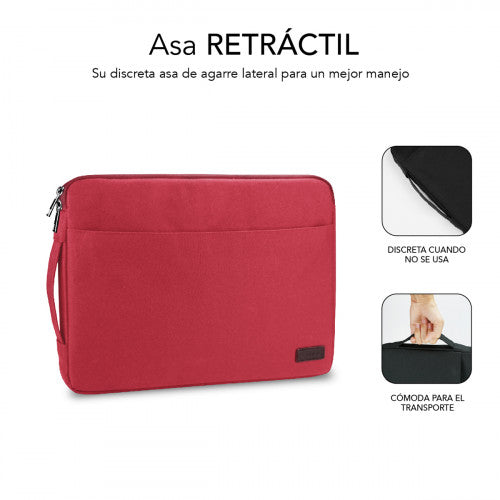 SUBBLIM URBAN LAPTOP SLEEVE 15,6" RED - imagen 3