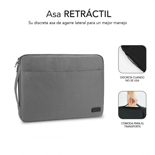 SUBBLIM Funda Ordenador Urban Laptop Sleeve 13,3-14" Grey - imagen 3