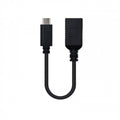 Nanocable USB 3.1, 0.15m cable USB 0,15 m USB 3.2 Gen 2 (3.1 Gen 2) USB A USB C Negro - imagen 1