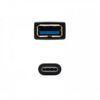 Nanocable USB 3.1, 0.15m cable USB 0,15 m USB 3.2 Gen 2 (3.1 Gen 2) USB A USB C Negro - imagen 2