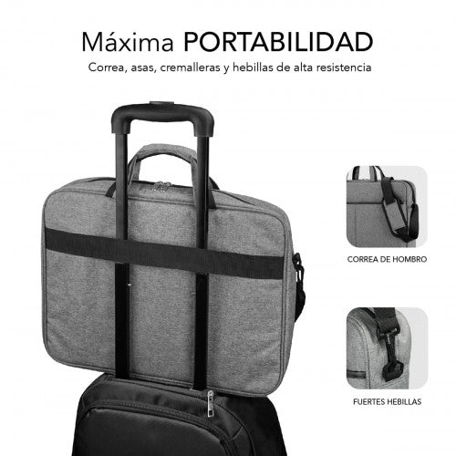 SUBBLIM Maletín Ordenador Elite Laptop Bag 13,3-14" Grey - imagen 3