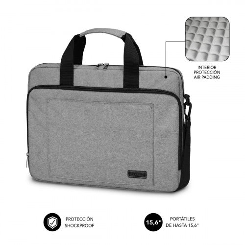 SUBBLIM Maletín Ordenador Air Padding Laptop bag 15,6" Grey - imagen 1