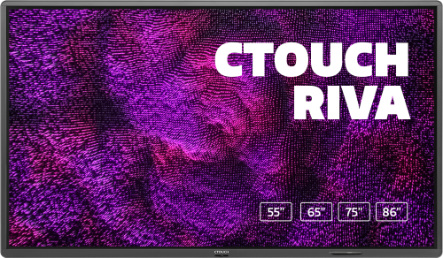CTOUCH Riva 2,17 m (85.6") 3840 x 2160 Pixeles Multi-touch Negro - imagen 2