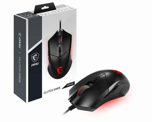 MSI Clutch GM08 ratón Ambidextro USB tipo A Óptico 4200 DPI - imagen 1