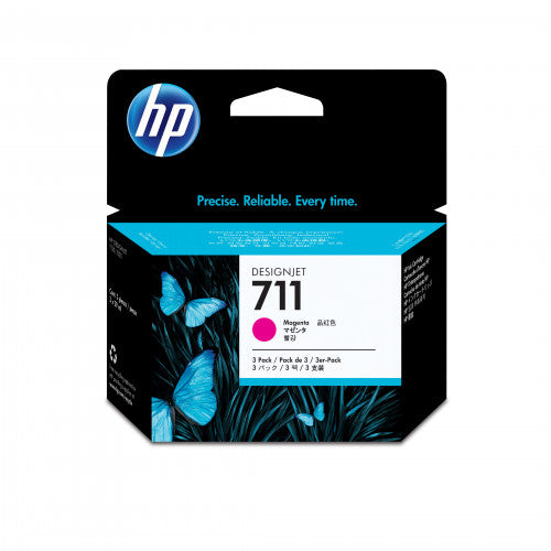HP 711 PACK 3 CARTUCHOSS DE TINTA HP711 MAGENTA (CZ135A) - imagen 2
