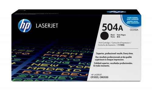 HP 504A TONER HP504A NEGRO (CE250A)