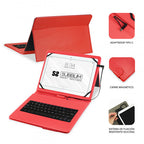 SUBBLIM Funda con Teclado Micro USB - USB C KEYTAB PRO USB 10,1" Red - imagen 2