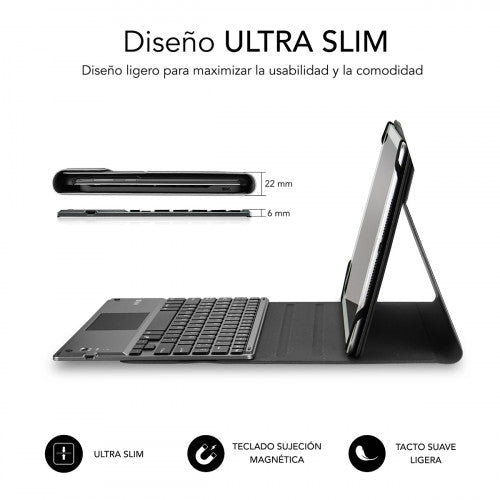 SUBBLIM Funda con Teclado KEYTAB PRO BLUETOOTH 10,1" TOUCHPAD Black - imagen 2
