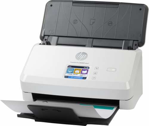 HP Scanjet Pro N4000 snw1 Escáner alimentado con hojas 600 x 600 DPI A4 Negro, Blanco - imagen 2
