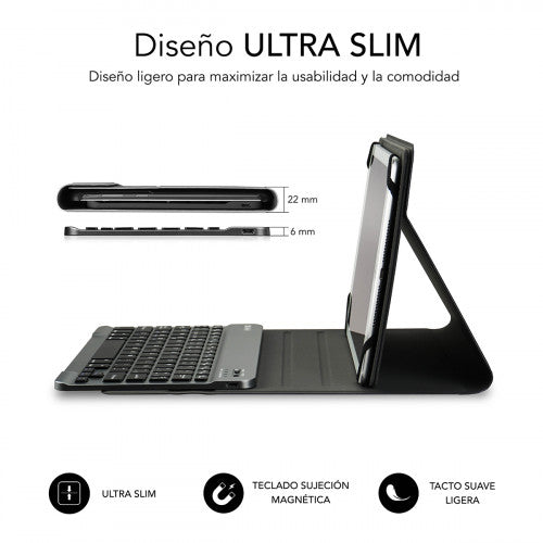 SUBBLIM Funda con Teclado KEYTAB PRO BLUETOOTH 10,1" Black - imagen 2