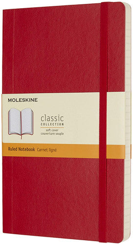 Moleskine LIBRETA CLASICA TAPA BLANDA ROJO ESCARLATA L (13X21CM) RAYADA MOLESKINE QP616F2 - imagen 1