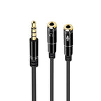 Ewent EC1641 cable de audio 0,3 m 3,5mm 2 x 3.5mm Negro - imagen 1