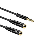 Ewent EC1641 cable de audio 0,3 m 3,5mm 2 x 3.5mm Negro - imagen 3