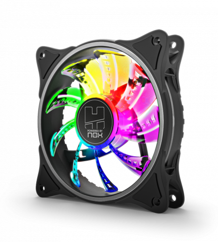 NOX VENTILADOR CAJA HUMMER A-FAN ARGB INNER GLOW FAN. 120mm - imagen 1