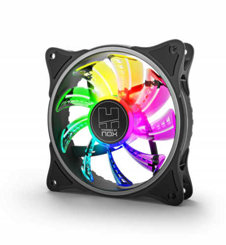 NOX VENTILADOR CAJA HUMMER A-FAN ARGB INNER GLOW FAN. 120mm - imagen 3