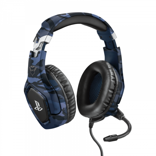 Trust GXT 488 Forze PS4 Auriculares Diadema Conector de 3,5 mm Negro, Azul - imagen 1