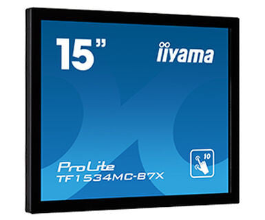 iiyama ProLite TF1534MC-B7X monitor pantalla táctil 38,1 cm (15") 1024 x 768 Pixeles Multi-touch Multi-usuario Negro - imagen 1