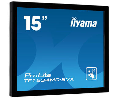 iiyama ProLite TF1534MC-B7X monitor pantalla táctil 38,1 cm (15") 1024 x 768 Pixeles Multi-touch Multi-usuario Negro - imagen 3