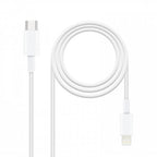 Nanocable TooQ 10.10.0601 cable de conector Lightning 1 m Blanco - imagen 1