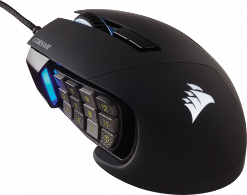 Corsair Scimitar RGB Elite ratón mano derecha USB tipo A Óptico 18000 DPI - imagen 1