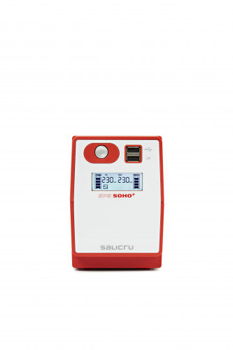 SALICRU SPS 500 SOHO+ IEC – SISTEMA DE ALIMENTACIÓN ININTERRUMPIDA (SAI/UPS) DE 500 VA LINE-INTERACTIVE Y CON DOBLE CARGADOR USB - imagen 2