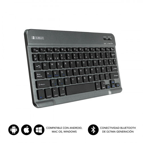 SUBBLIM Teclado Bluetooth Smart BT Keyboard Grey - imagen 1