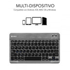 SUBBLIM Teclado Bluetooth Smart BT Keyboard Grey - imagen 2
