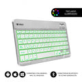 SUBBLIM Teclado Retroiluminado Bluetooth Smart Backlit BT Keyboard Silver - imagen 1