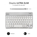 SUBBLIM Teclado Bluetooth Smart BT Keyboard Silver - imagen 3