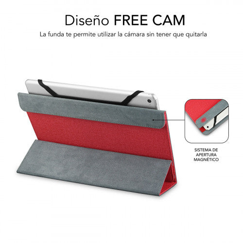 SUBBLIM Funda Tablet Freecam Case 10,1" Red - imagen 2