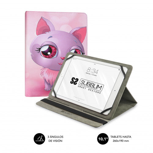 SUBBLIM Funda Tablet Universal TRENDY CASE CAT 10.1" - imagen 1