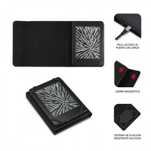 SUBBLIM Funda Libro Electrónico Clever Ebook Case 6" Black - imagen 2