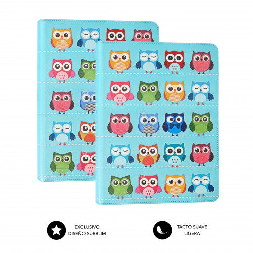 SUBBLIM Funda Tablet Universal TRENDY CASE OWLS 10.1" - imagen 3