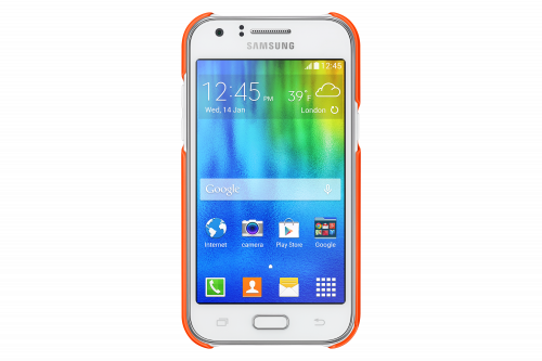 Samsung Funda Blanda EF-PJ100B Amarillo Ultra Ligera para Galaxy J1 4.3" - imagen 2