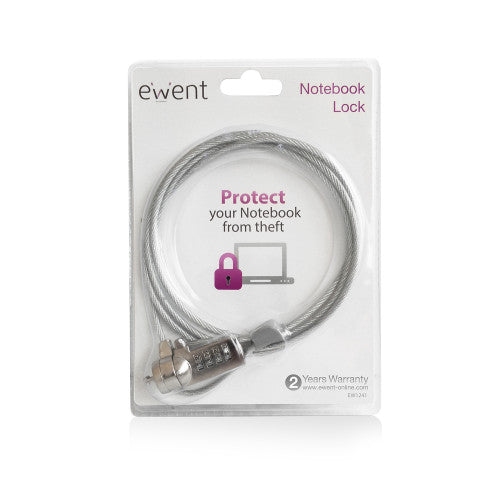 Ewent EW1241 cable antirrobo Plata 1,5 m - imagen 3