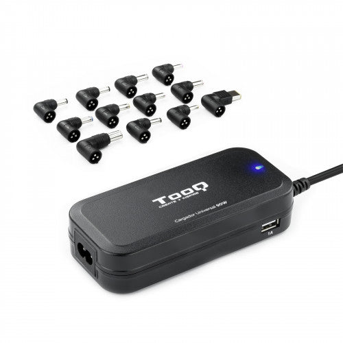 TooQ TQLC-90BS02AT adaptador e inversor de corriente Interior 90 W Negro - imagen 1
