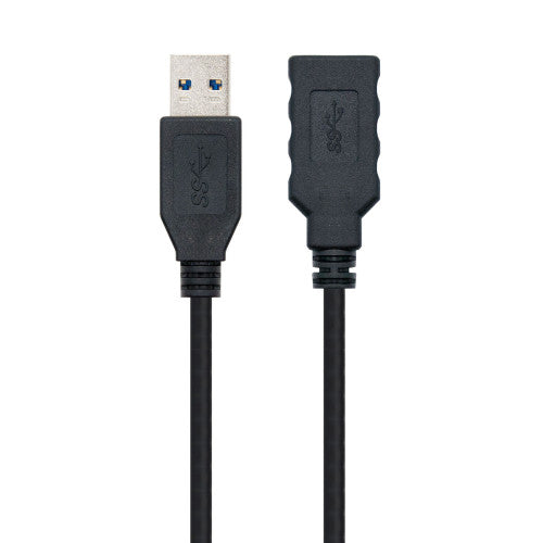 Nanocable CABLE USB 3.0, TIPO A/M-A/H, NEGRO, 2.0 M - imagen 2