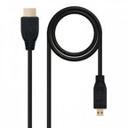 Nanocable HDMI, 0.8m cable HDMI 0,8 m HDMI tipo A (Estándar) HDMI tipo D (Micro) Negro - imagen 1