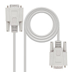 Nanocable 10.14.0203 cable de serie Beige 3 m DB9 - imagen 1
