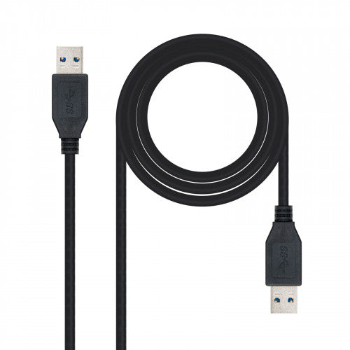 Nanocable 10.01.1002-BK cable USB 2 m USB 3.2 Gen 1 (3.1 Gen 1) USB A Negro - imagen 1