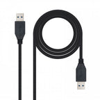 Nanocable 10.01.1002-BK cable USB 2 m USB 3.2 Gen 1 (3.1 Gen 1) USB A Negro - imagen 1