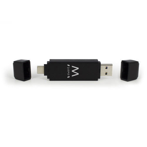Ewent EW1075 lector de tarjeta USB 3.2 Gen 1 (3.1 Gen 1) Type-A/Type-C Negro - imagen 2