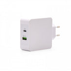 TooQ Cargador de Pared doble puerto USB-C PD + USB A QC3.0, 48W - imagen 1