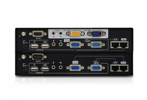 Aten CE775 extensor audio/video Transmisor y receptor de señales AV Negro - imagen 2