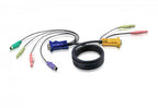 Imagen de Aten 2L5303P cable para video, teclado y ratón (kvm) Negro 3 m