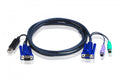 Imagen de Aten 2L5503UP cable para video, teclado y ratón (kvm) Negro 3 m