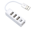 Ewent EW1122 hub de interfaz USB 2.0 Blanco - imagen 1