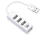 Ewent EW1122 hub de interfaz USB 2.0 Blanco - imagen 1