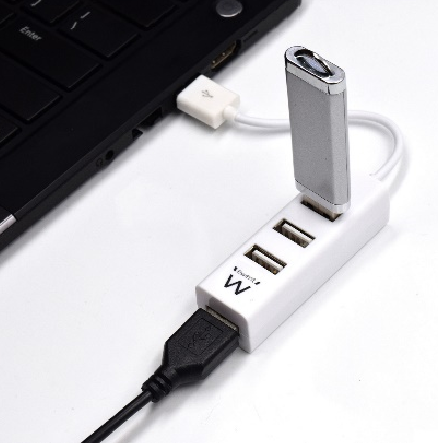 Ewent EW1122 hub de interfaz USB 2.0 Blanco - imagen 2