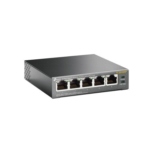 TP-Link Switch PoE Gigabit TL-SG1005P 5 Puertos RJ45 56W Alimentación PoE - imagen 2
